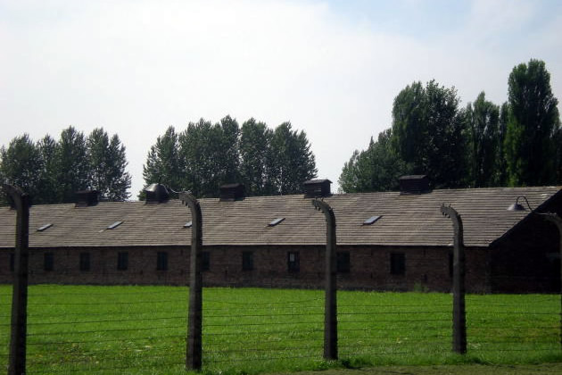 Vista del campo de barracones