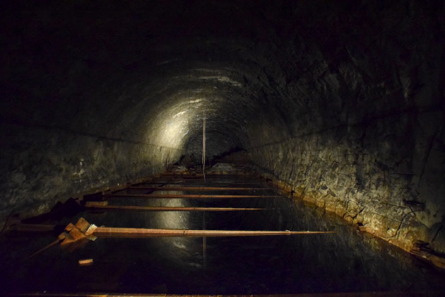 Detalle de los túneles de Dora-Mittelbau